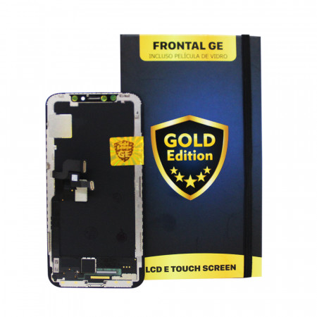FRONTAL GOLD EDITION IPHONE X PRETO